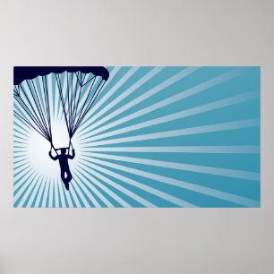 Pôster paraquedismo