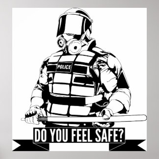 Poster Parar a Brutalidade Policial Arte para Movimentos 