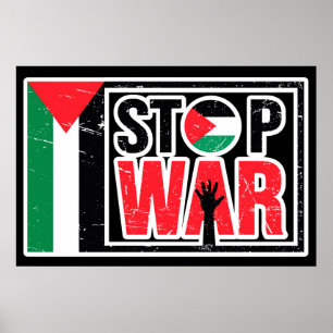 Poster Parar a Guerra - As Vidas Palestinas Importam a Li
