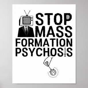 Poster Parar Formação M Psicose Anti Vax Psicologia