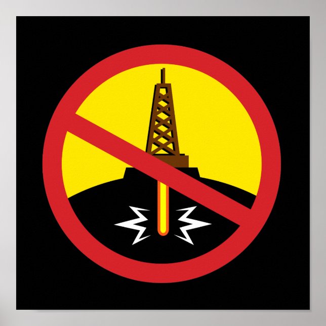 Poster Parar Fracking (Frente)