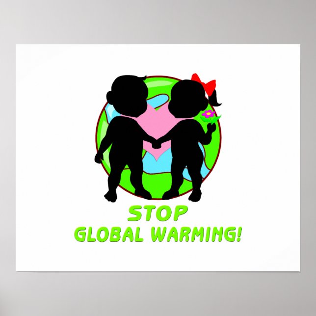 Poster Parar o aquecimento global (Frente)