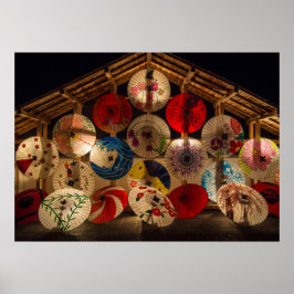 Poster Parasóis iluminados