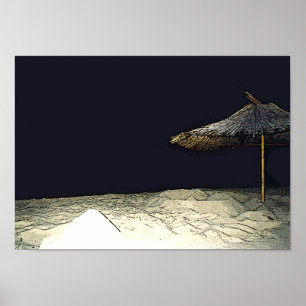 Pôster Parasol da noite