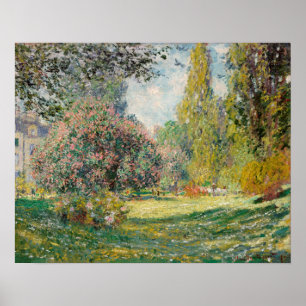 Poster Parc Monceau (1876) apresentada por Claude Monet