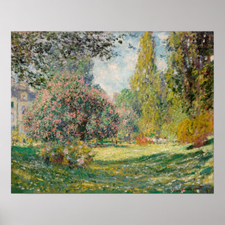 Poster Parc Monceau (1876) apresentada por Claude Monet