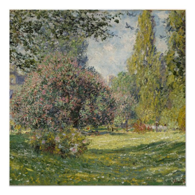 Pôster Parc Monceau - Claude Monet (Frente)