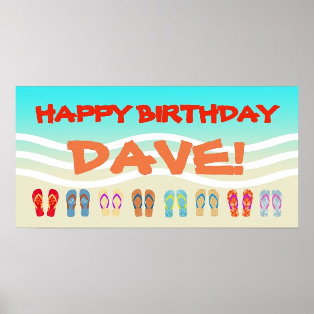 Poster Parceiro de Aniversário Feliz (Frente)