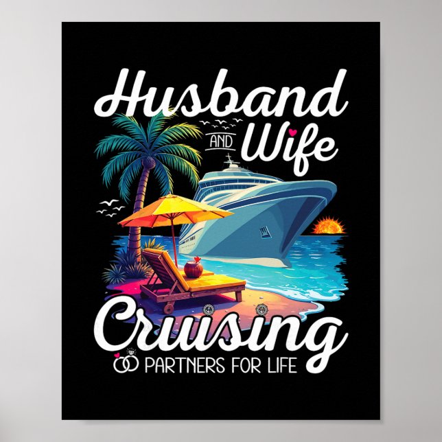 Poster Parceiros de Cruzeiro Casal Marido e Mulher Parcei (Frente)