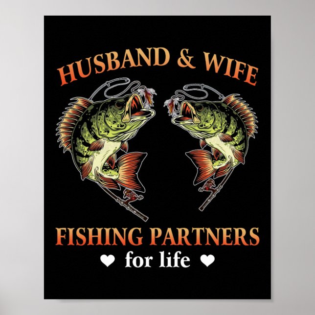 Poster Parceiros De Pesca De Marido E Esposa Para Vida En (Frente)