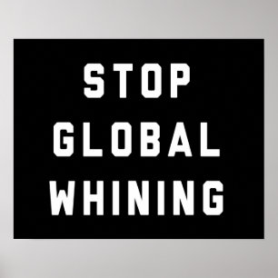 Poster Pare a lamentação global