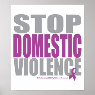 Poster Pare a violência doméstica