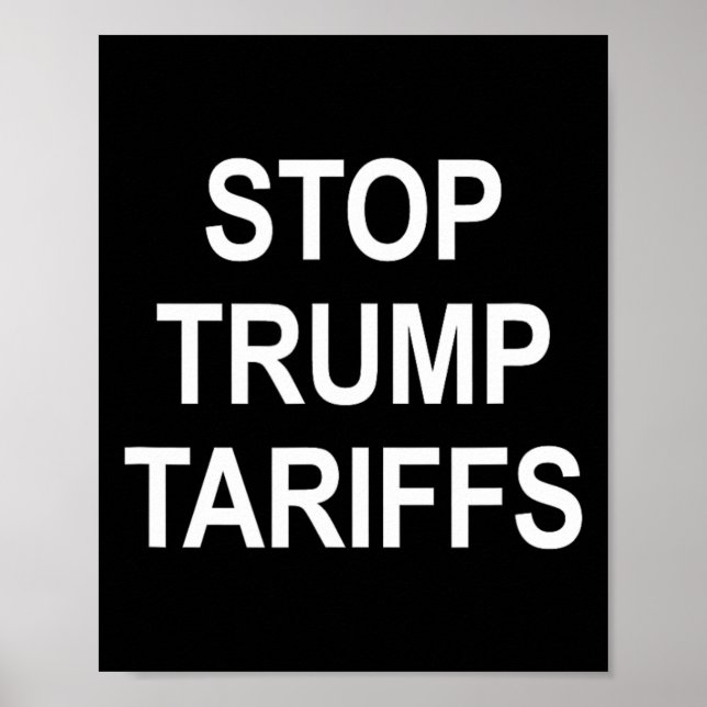 Poster Pare as Tarifas de Trump -  (Frente)