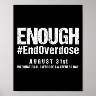 Poster Pare com a Overdose Dia Internacional de Conscient