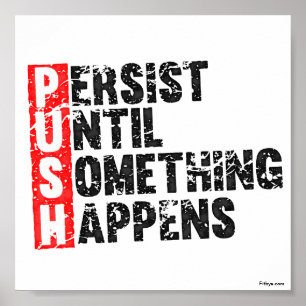 Pôster Pare de desejar o começo que faz o estilo retro