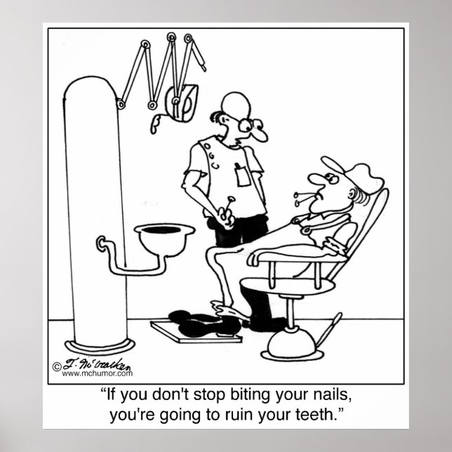 Poster Pare de morder suas Unhas (Frente)