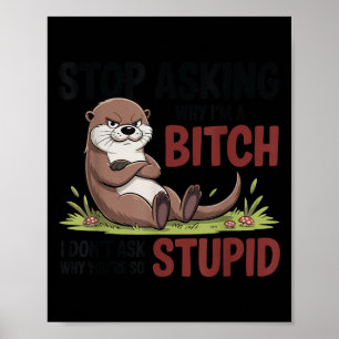 Poster Pare de perguntar por que eu sou um eu não pergunt