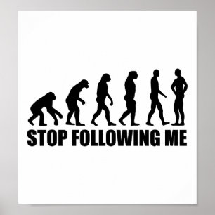 Pôster Pare de seguir-me evolução
