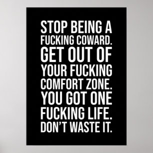 Poster Pare De Ser Um Covarde