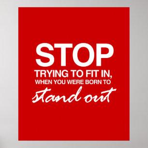 PÔSTER PARE DE TENTAR FIT DENTRO