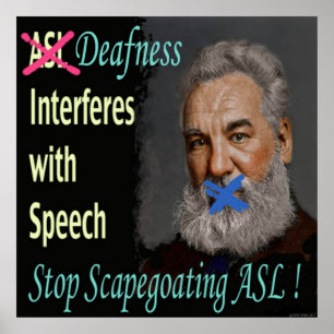 Poster Pare Scapegoating ASL!   24" x 24"