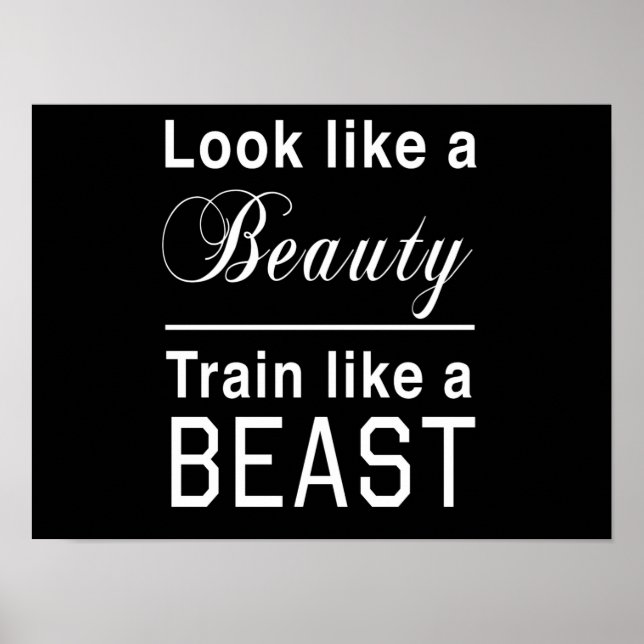 Poster Parece uma beleza, um trem como uma besta (Frente)