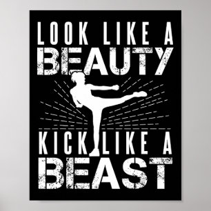 Poster Parecem Beleza Chutam Como Besta Kickboxer Atlétic
