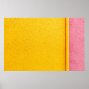 POSTER PAREDE AMARELA PINTADA - INSPIRAÇÃO COLORIDA PAR