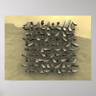 Pôster Parede da câmara de segurança