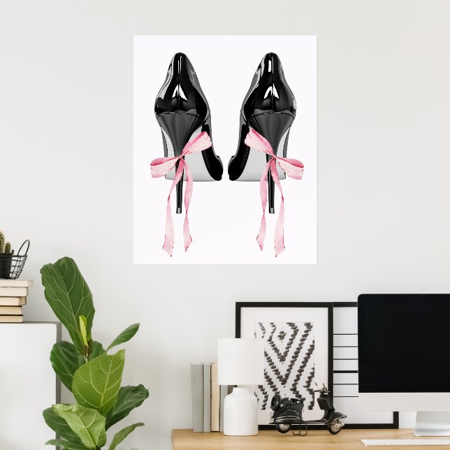 Poster Parede de Arco Feminino Fofo (Escritório em casa)