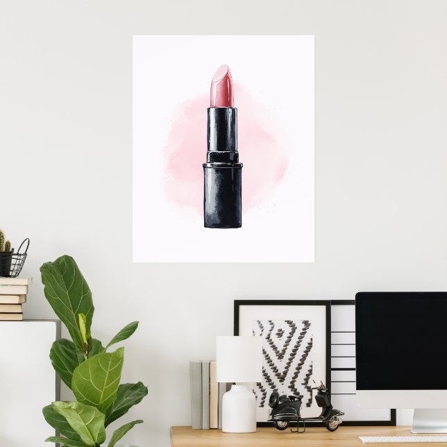 Poster Parede de Arco Feminino Fofo  (Escritório em casa)