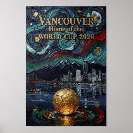 Poster Parede de arte elegante de Vancouver para sua casa