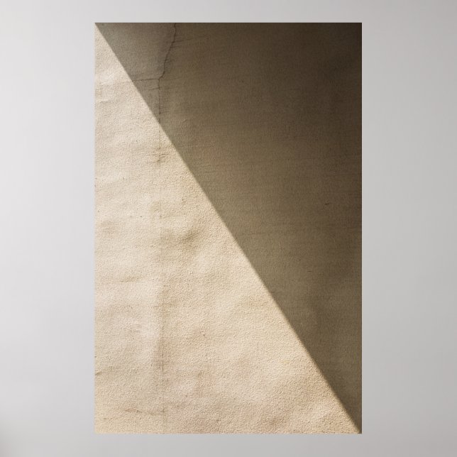 Poster Parede de betão marrom (Frente)