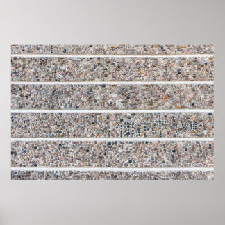 Poster Parede de pedras de concreto