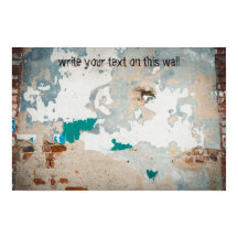 Parede de tijolos pintada de estilo literal