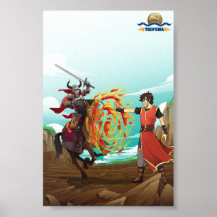 Poster Parede do fogo - TAOFEWA Manga/poster do Anime