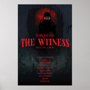 Poster Parede Estética Escura de Terror Gótico O Testemun