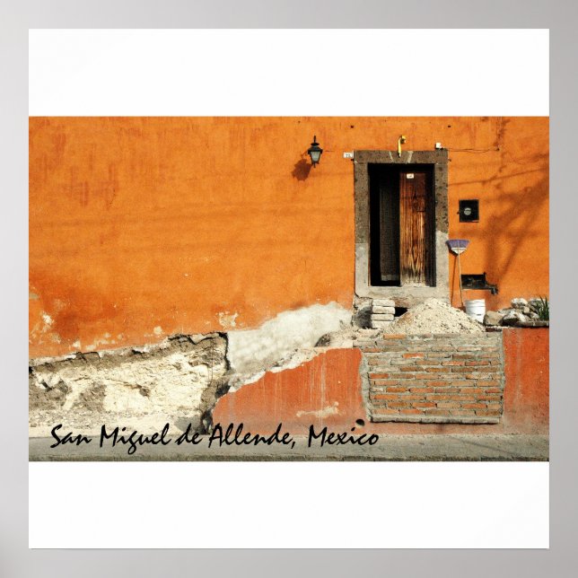 Pôster Parede Laranja (Frente)