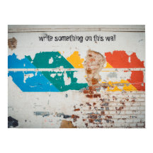 Parede pintada antiga com grafite