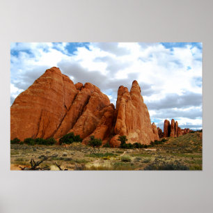 Pôster Paredes de arenito, Parque Nacional Arches, Utah