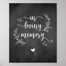 Poster Paredes de quadro-negro de Vinhas Rústicas Em memó