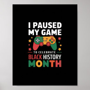 Poster Parei Meu Jogo Para Comemorar O Mês Da História Ne