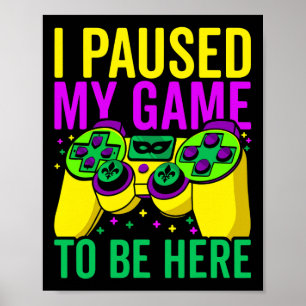 Poster Parei Meu Jogo Para Estar Aqui Miçangas De Jogo De