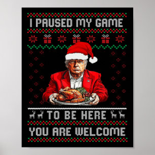 Poster Parei Meu Jogo Para Estar Aqui Pé De Natal