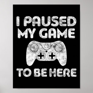 Poster Parei Meu Jogo Para Estar Aqui Vídeo Jogador Camis