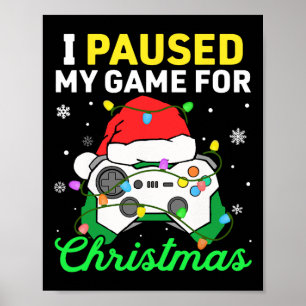 Poster Parei Meu Jogo Para Os Jovens De Natal Jogando C