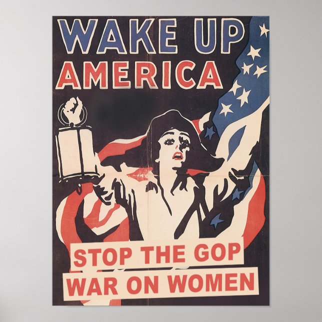 Poster Parem com a guerra do GOP sobre as mulheres (Frente)