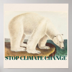 Poster Parem Com As Alterações Climáticas Que Ameaçam O U