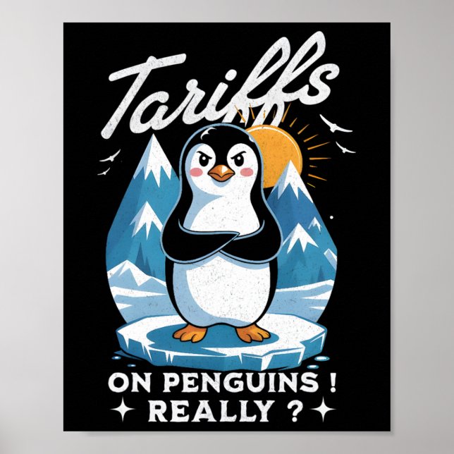 Poster Parem Com As Tarifas Anti-Trump Fafo Resiste Pingu (Frente)