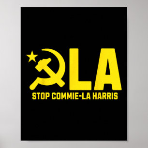 Poster Parem com o comunismo de Commie-la-Harris Kamala T